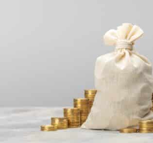 Säck med pengar