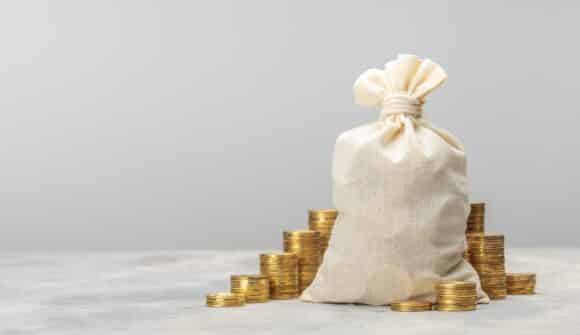 Säck med pengar